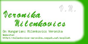 veronika milenkovics business card